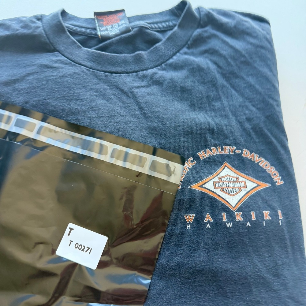 Vintage Harley-Davidson Men Pacific‎ Waikiki T-Shirt XL Black 90's Fathers Day - Picture 9 of 9